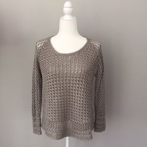 Lucky Brand crochet sweater